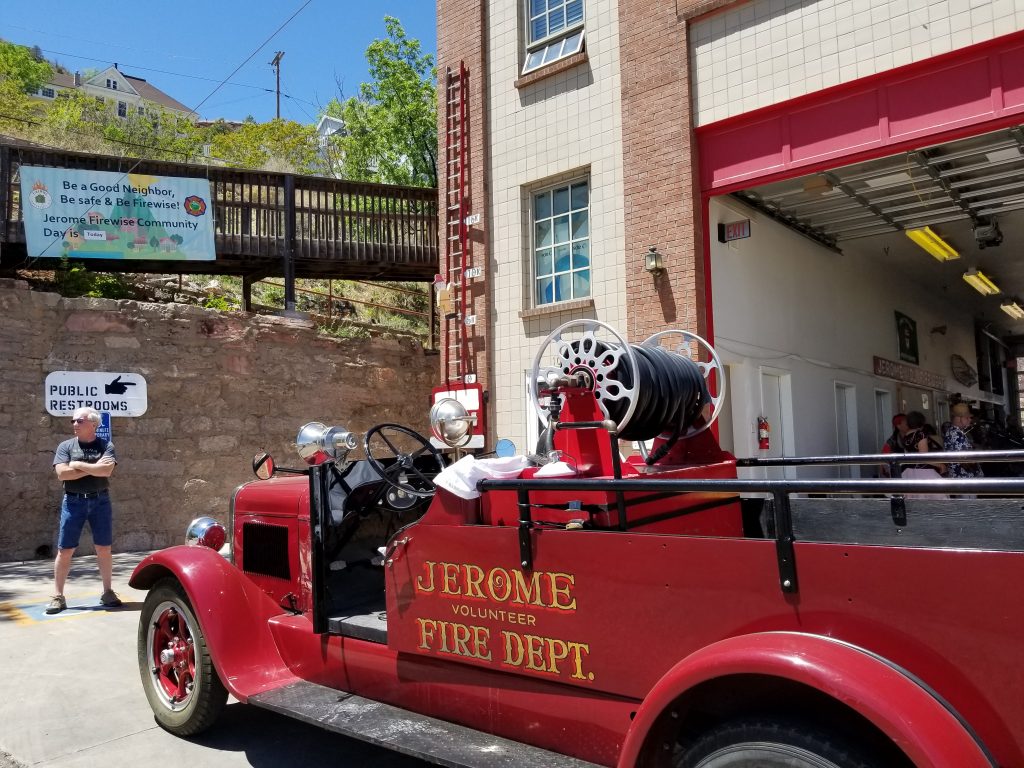 firewise community day with old jerome fire department 1928 Dodge Brothers Engine