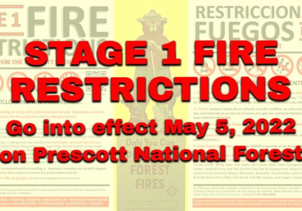 Stage I Fire Restrictions Begin Thursday May 5th